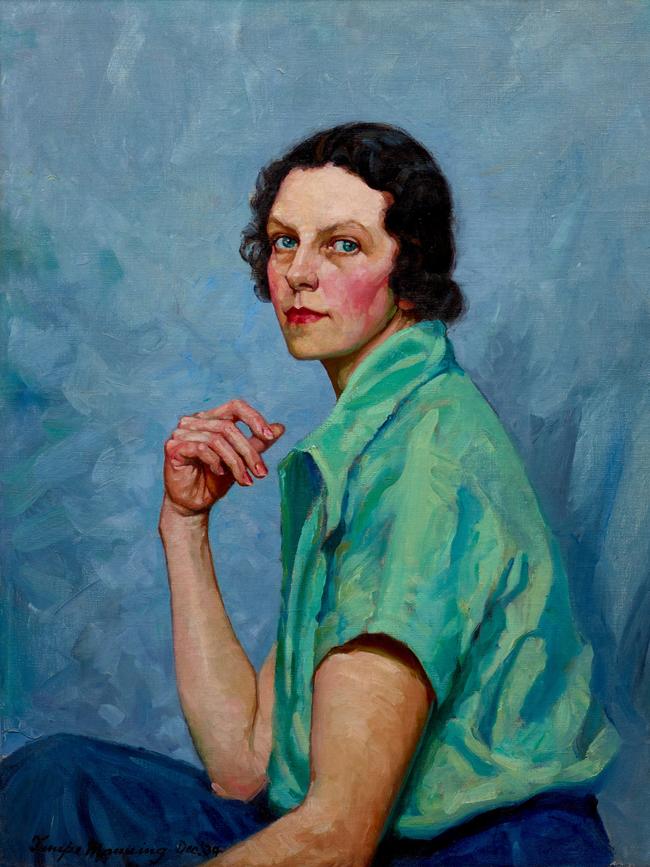 Tempe Manning’s Self-Portrait, 1939. Oil on canvas, 76 x 60.5 cm Private collection © Estate of Tempe Manning