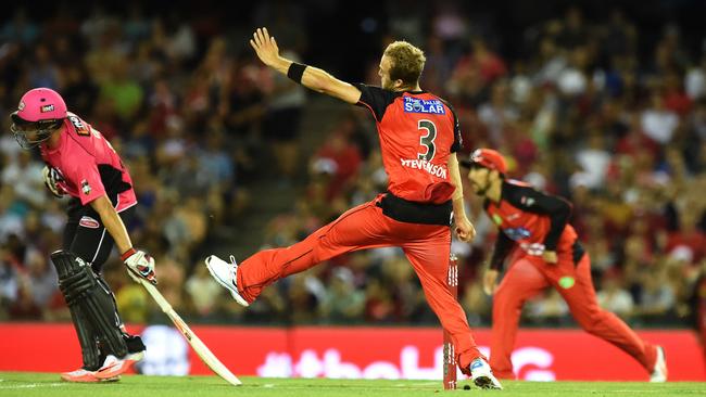 Cameron Stevenson on debut for the Melbourne Renegades in 2015. Picture: Steve Tanner