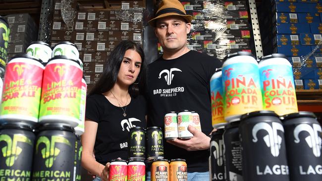 Bad Shepherd Brewing Co founders Didi and Dereck Hales. Picture: Josie Hayden