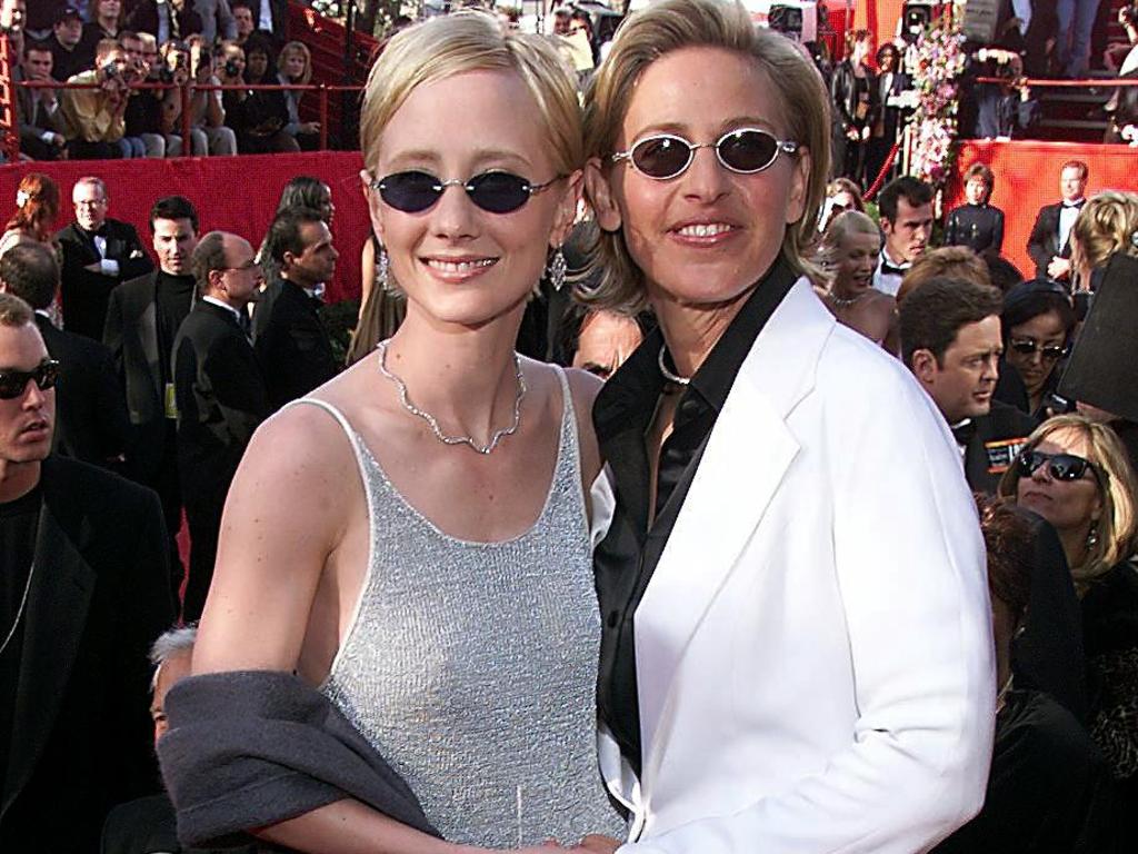 Anne Heche dated Ellen DeGeneres in the ‘90s. Picture: LUCY NICHOLSON / AFP