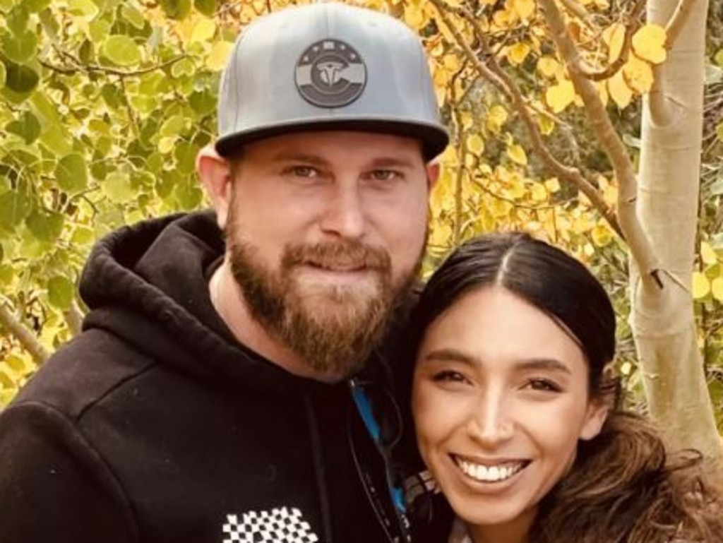 Virginia Giuffre's brother, Sky Roberts, and his wife Amanda. Picture: Facebook