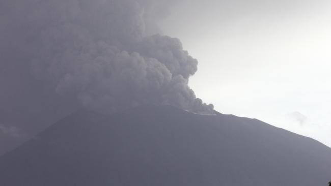 Mount Agung in Karangasem, Bali. Picture: AP