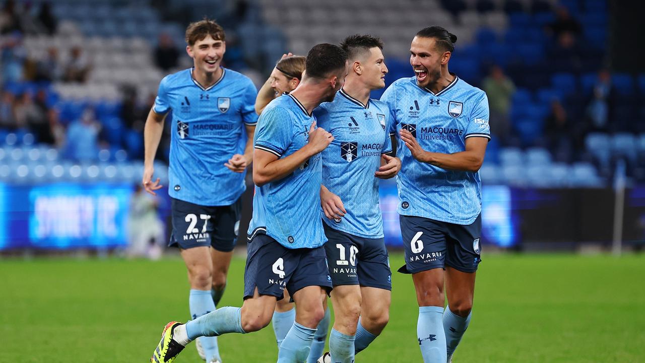 Sydney FC made it through to the semi-finals of the 2023/24 season. (Photo by Jeremy Ng/Getty Images)