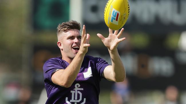 Luke Ryan has been getting ample opportunity to score well in Fremantle’s defence.