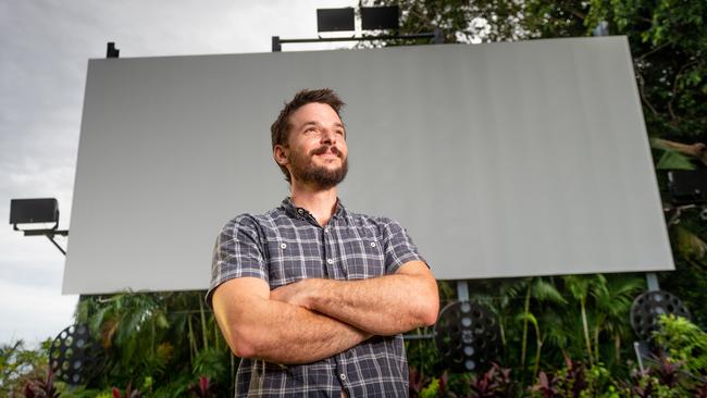 A major petition to protect Darwin’s Deckchair Cinema, which amassed more than 10,000 signatures, has been tabled in NT Parliament. Pictured is Deckchair Cinema general manager James Parker. Picture: Che Chorley