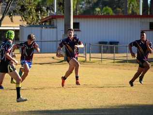 WINNING FORM: Harry Wilson on his way to scoring a try in the U18s Broncos Challenge semi-final. Picture: Claudia Williams