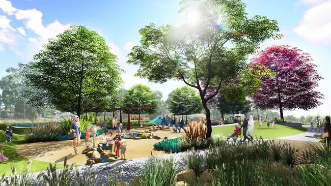 Artist impression of the renovated Parry Park in Lakemba.