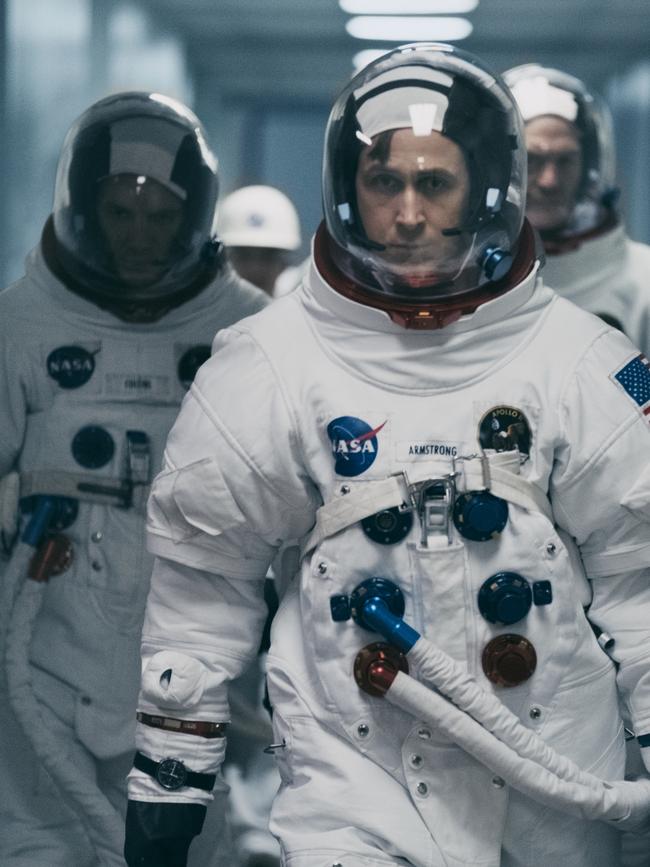 Ryan Gosling as astronaut Neil Armstrong in a scene from film First Man.