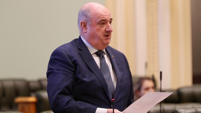 MP Michael Hart speaking in parliament. Pic: Tara Croser.