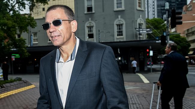 Derrick Belan arrives at Parramatta Local Court before he was jailed in 2018. Picture: AAP Image/Brendan Esposito