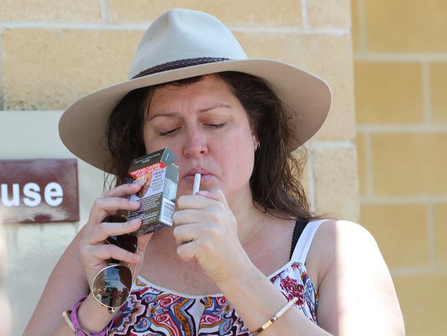 Tziporah Malkah pictured outside a South Australian court in February 2018. Picture: Dylan Coker