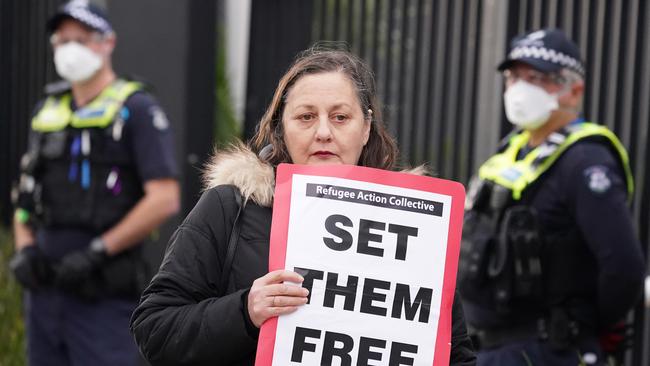 A number of smaller protests have been held in Melbourne since the BLM rally. Picture: AAP