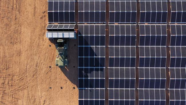 The SA Water solar farm at Happy Valley.