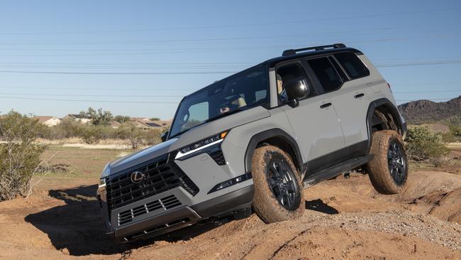 2024 Lexus GX off roading.