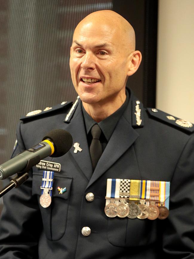 Victoria Police Deputy Commissioner Andrew Crisp. Picture: Alison Wynd