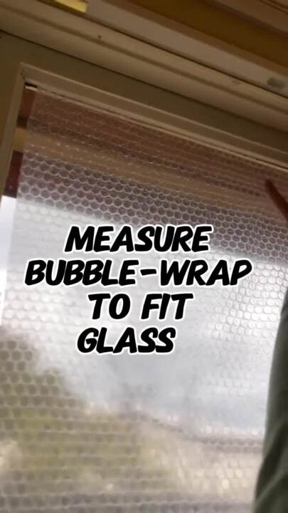 Aussies choosing to bubble wrap their windows instead of turning up the heater or paying for double glaze