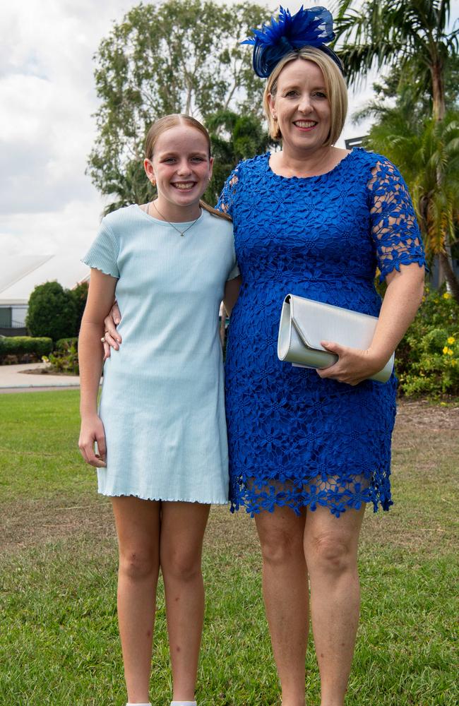 Wendy Fanning and Amira Fanning at the 2024 Darwin Guineas kicking off the Darwin Cup Carnival. Picture: Pema Tamang Pakhrin