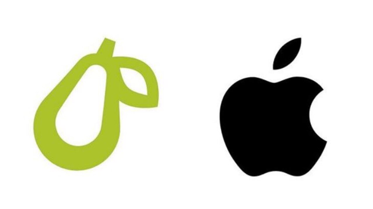 The logo for meal planning app Prepear and the logo for computing giant Apple. Can you tell which is which?