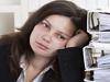 Stressed Woman Working In Office