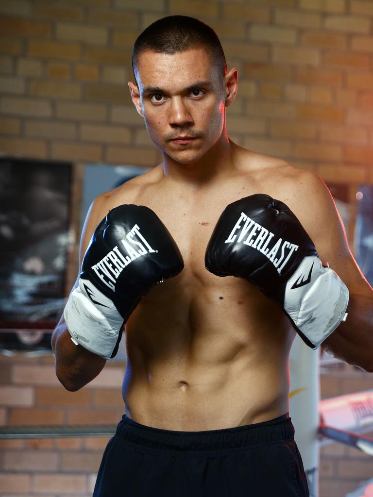 Tim Tszyu at his gym in Rockdale. Picture: Richard Dobson