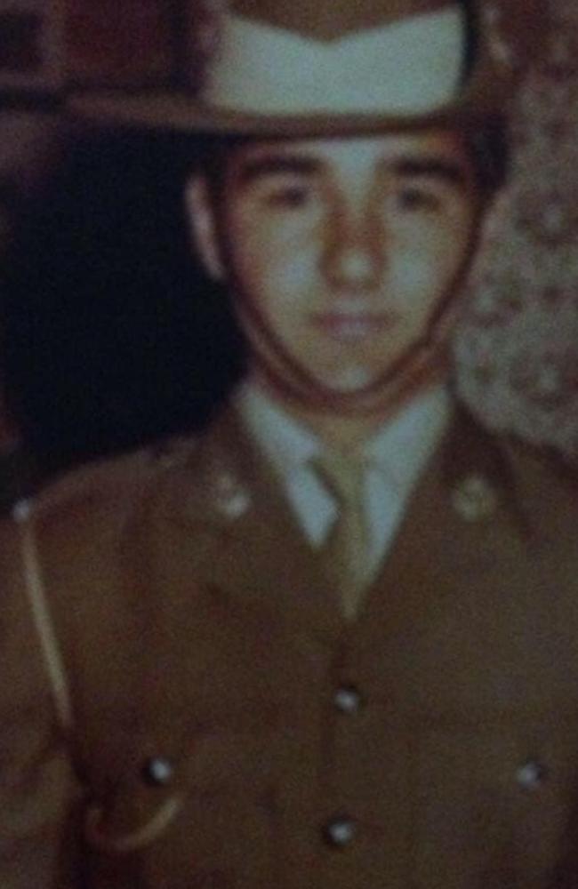 Mario Collavino when he was serving in the Australian military.