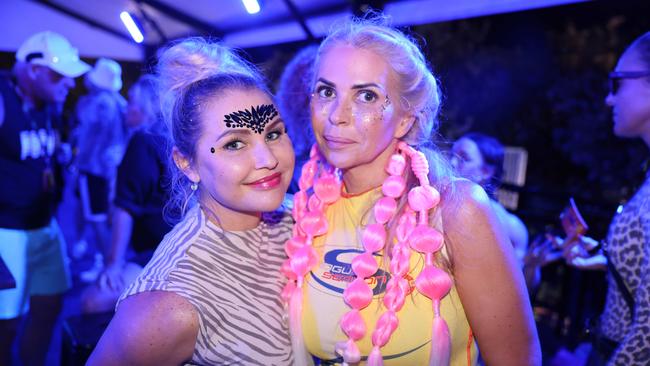 Rohiya Contessa and Vanessa Myer at the Out 2 Lunch Festival 2025 on Saturday at Broadwater Parklands Southport for Gold Coast at Large. Picture, Portia Large.