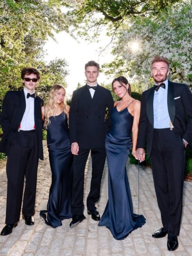 If you’re keeping up with the Beckhams, you will know that David and Victoria have four children. However, there were pointed pictures with Cruz, 20, Harper, 13, and Romeo, 22, all of whom were tagged in this Instagram photo from Victoria. But there was a big absence as the couple’s eldest child Brooklyn, 26, was a clear absentee from his father’s celebrations. Photo: Instagram