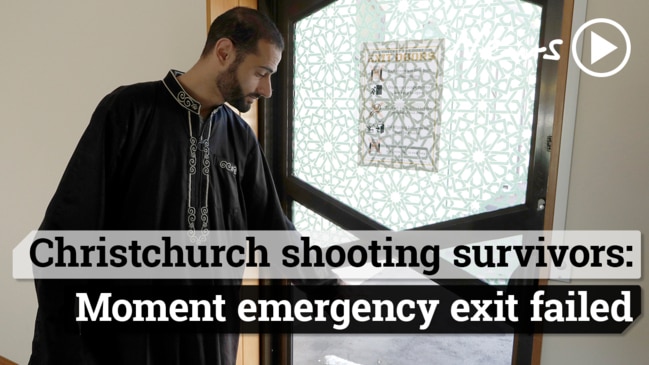 Christchurch shooting survivors: Moment emergency exit failed