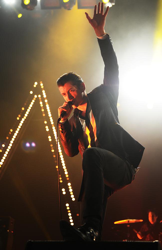 Lead singer Alex Turner at a concert at Rod Laver Arena. Picture: Ellen Smith