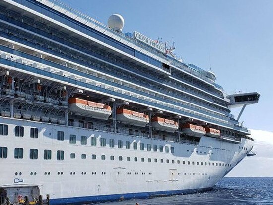 The Grand Princess has docked in California. Picture: AFP