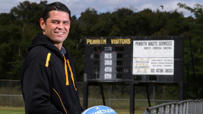 Emus Coach Jeremy Paul is pictured at the Nepean Rugby Park.