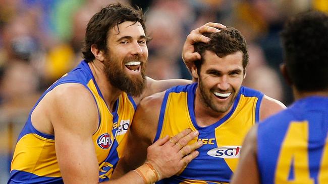 Josh Kennedy and Jack Darling form the most dynamic one-two forward line punch in the AFL. Picture: Getty Images