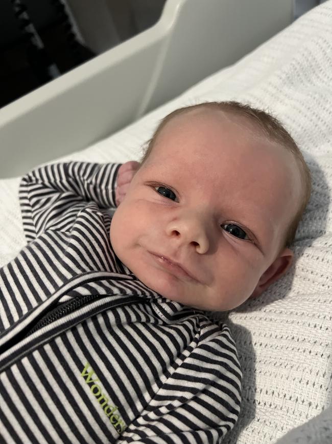 Jylan Murphy. Three weeks old. Jylan is our little rainbow baby, he loves snuggles and his milk, and has three brothers and a sister that adore him.
