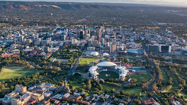 South Australia’s economy is ranked fifth in CommSec’s latest State of the States report. Picture: Airborne Photography