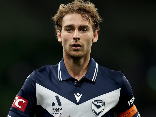 Melbourne Victory star Ryan Teague is hoping to secure his second Socceroos cap on Thursday night against Japan. Picture: Jonathan DiMaggio/Getty Images