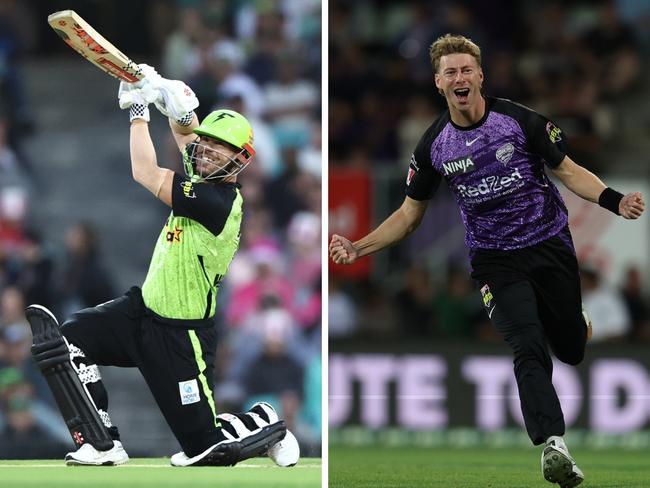 David Warner an Riley Meredith could both have a huge say in the BBL final.