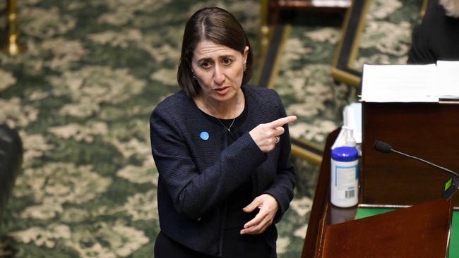 Premier Gladys Berejiklian is looking to hang on to government at the next election. Picture: NCA NewsWire/Bianca De Marchi