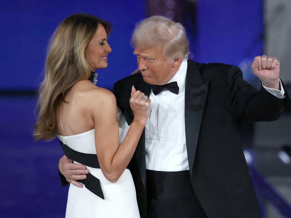President Donald Trump dances with his wife First Lady Melania Trump at the Liberty Inaugural Ball on January 20, 2025 in Washington, DC. Picture: Getty Images via AFP