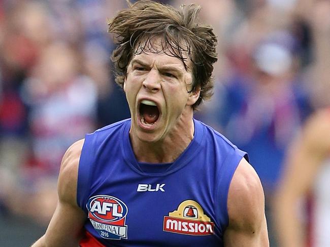 2016 AFL Grand Final match between the Western Bulldogs and the Sydney Swans at the Melbourne Cricket Ground (MCG), Melbourne, Australia on October 1, 2016. Liam Picken kicks a goal in the fourth term Picture :Wayne Ludbey