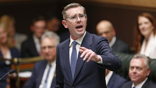 Former NSW Premier Dominic Perrottet gives his valedictory speech at NSW Parliament. Picture: NewsWire / John Appleyard