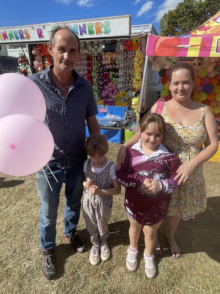 Richard, Kaitlyn, Layla and Harmony Storm enjoyed the 2023 Bundaberg Show.