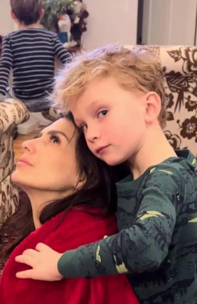Alec Baldwin hit back at critics over his ‘sexually suggestive’ photo caption about wife, Hilaria, and son, Leo. Picture: Instagram