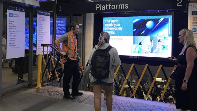 Blocked off platforms.