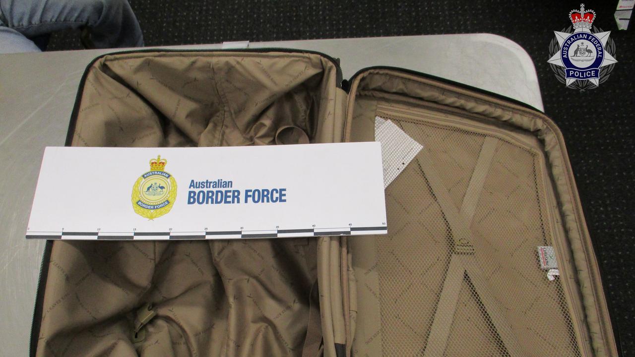 The man is accused of concealing about 5kg of heroin inside his baggage. Picture: Supplied / AFP