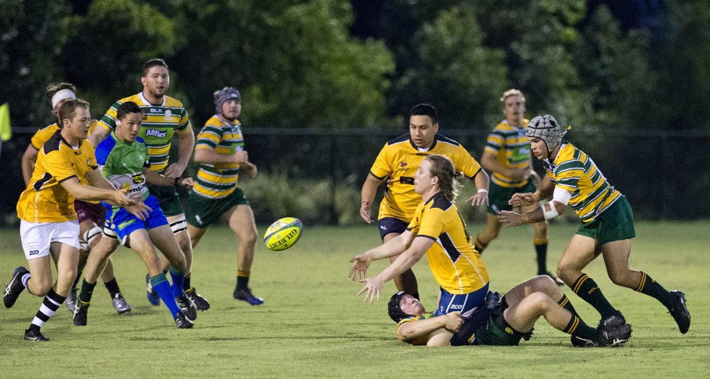 Angus Campbell, Brahmans. Rugby Union, Cattleman's Cup, Darling Downs vs Central Qld Brahmans. Saturday, 3rd Mar, 2018. Picture: Nev Madsen