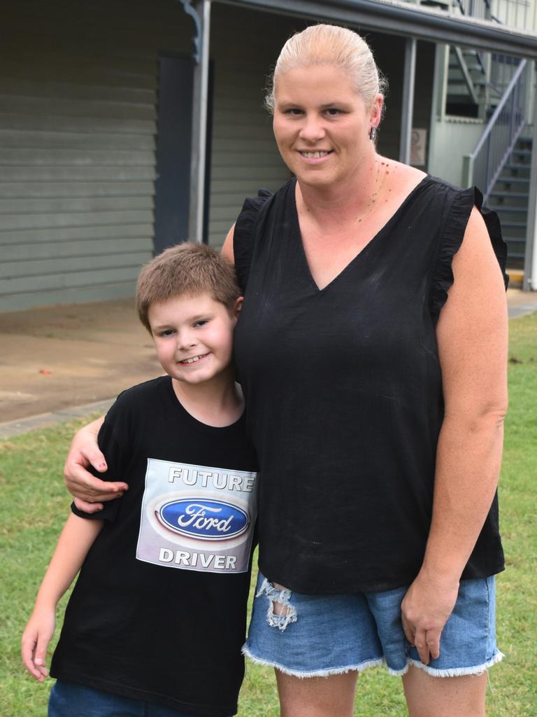 <p>Blake and Hayley Meehan at the McCosker Rocky Speedway's Modified Sedans Cattle Cup at the Rockhampton Showgrounds on February 24, 2024.</p>