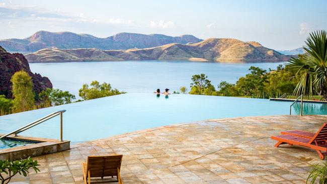 The pool at the Lake Argyle Resort.