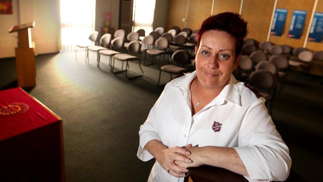 Captain Erin Mains from the Richmond Salvation Army in Melbourne. Picture: David Geraghty