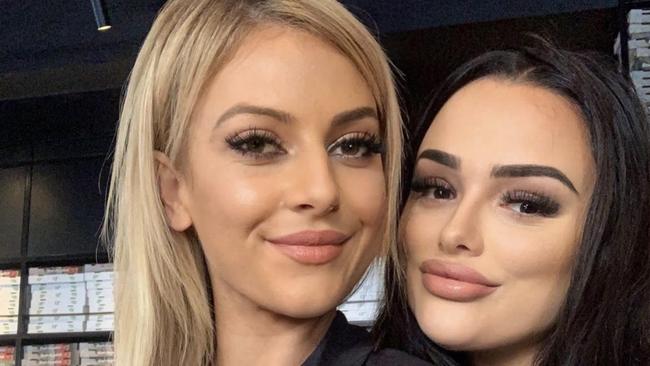 Lawyer Rayan Kadadi (left) and her client Brianna Costigan (right) are relieved the charge has been withdrawn. Picture: Instagram