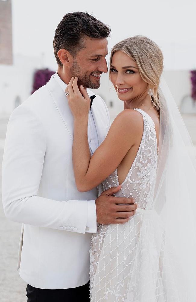 Anna Heinrich doesn’t love that Robards’ work takes him away, but she is excited for his success. Picture: Instagram